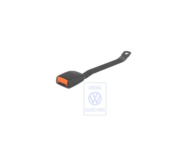 Γνήσιο VW Ασφάλεια Ζώνης Σατινέ Μαύρο - 3A0857756A 01C