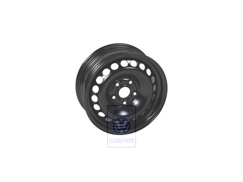 Γνήσιο VW Σιδερένια Ζάντα Μαύρο Ralley - 3B0601027D 03C