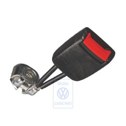 Γνήσιο VW Ασφάλεια Ζώνης Σατινέ Μαύρο/Κόκκινο Φωτιάς - 3B0857740A FCN