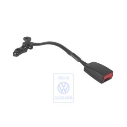 Γνήσιο VW Ασφάλεια Ζώνης Σατινέ Μαύρο/Κόκκινο Φωτιάς - 3B0858471P FCN