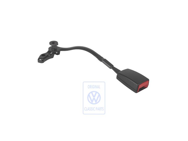 Γνήσιο VW Ασφάλεια Ζώνης Σατινέ Μαύρο/Κόκκινο Φωτιάς - 3B0858471P FCN
