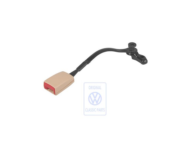 Γνήσιο VW Ασφάλεια Ζώνης Μπεζ Του Ήλιου/Κόκκινο Φωτιάς - 3B0858472P PNE