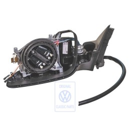 Γνήσιο VW Περίβλημα Εξωτερικού Καθρέφτη Σατινέ Μαύρο - 3B1857507M 01C