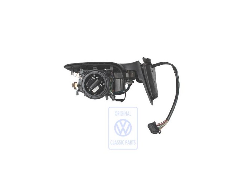 Γνήσιο VW Περίβλημα Εξωτερικού Καθρέφτη Σατινέ Μαύρο - 3B2857508K 01C