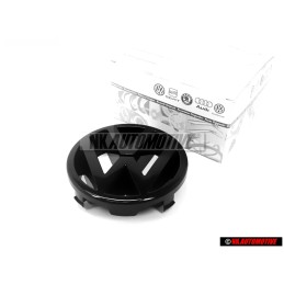 Γνήσιο VW Εμπρόσθιο Σήμα Έμβλημα Μάσκας Μάυρο - 323853601 041