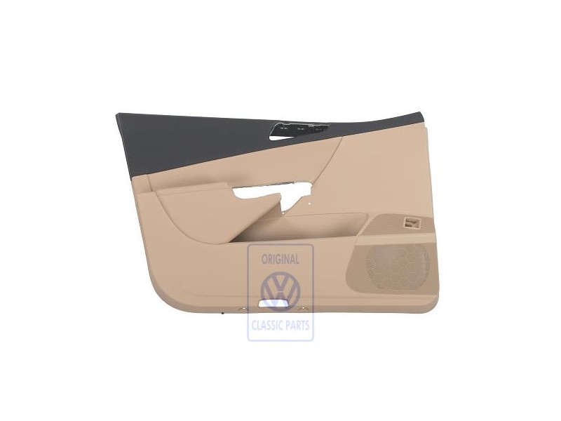 Γνήσιο VW Επένδ Πόρτας (Συνθετικό Δέρμα) Μαύρο/Pure Μπεζ - 3C1867011EBTCK