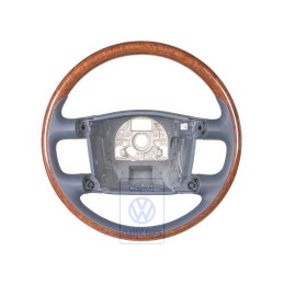 Γνήσιο VW Τιμόνι (Ξύλο/Δέρμα) Navyblue/Καρυδιά - 3D0419091ABNKM