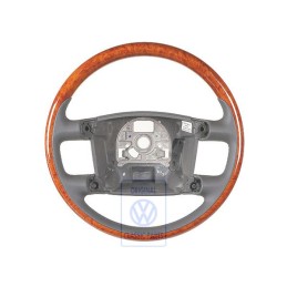 Γνήσιο VW Τιμόνι Ξύλο/Δέρμα Ανθρακί/Eukalyptus - 3D0419091ABQSC