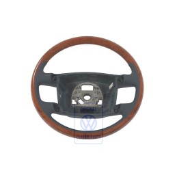 Γνήσιο VW Τιμόνι (Ξύλο/Δέρμα) Navyblue/Ευκάλυπτος - 3D0419091ABQSD