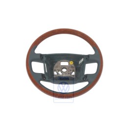Γνήσιο VW Τιμόνι (Ξύλο/Δέρμα) Petrol/Eukalyptus - 3D0419091ABQSF