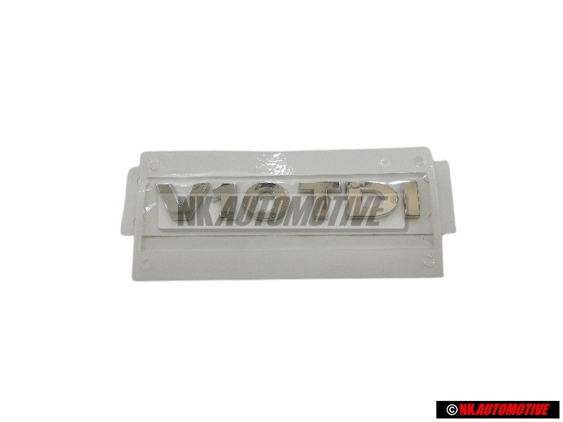 Γνήσιο VW V10 TDI Οπίσθιο Σήμα Έμβλημα Χρωμέ - 3D0853675D 739