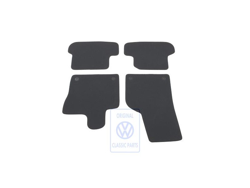 Γνήσιο VW 1 Σετ Πατάκια Τιτάνιο Μαύρο/Μαύρο/Sioux - 5C1863011R AMQ