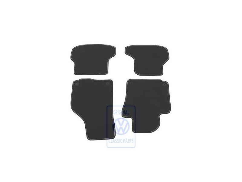 Γνήσιο VW 1 Σετ Πατάκια Titan Μαύρο/Pepper Μπεζ - 5K7863011B VIR