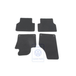 Γνήσιο VW 1 Σετ Πατάκια Μαύρο/Ασημί Γκρι - 5N1863011D RII