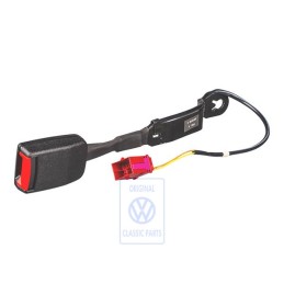 Γνήσιο VW Ασφάλεια Ζώνης Σατινέ Μαύρο/Κόκκινο Φωτιάς - 6E1857755 FCN