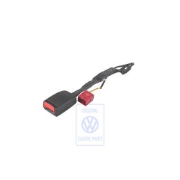 Γνήσιο VW Ασφάλεια Ζώνης Σατινέ Μαύρο/Κόκκινο Φωτιάς - 6E2857756 FCN