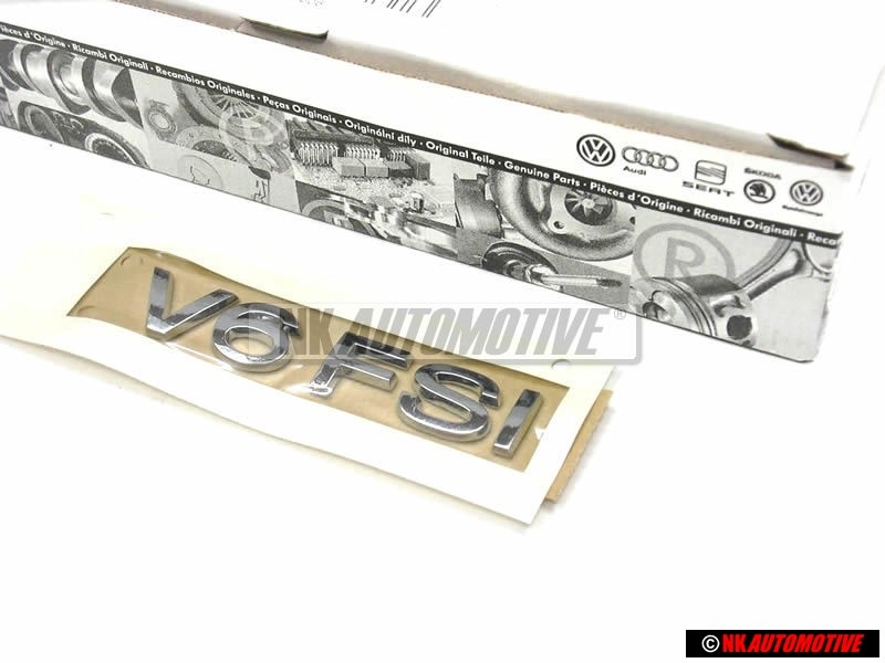 Γνήσιο VW V6 FSI Οπίσθιο Σήμα Έμβλημα Χρωμέ - 3C0853675C 739