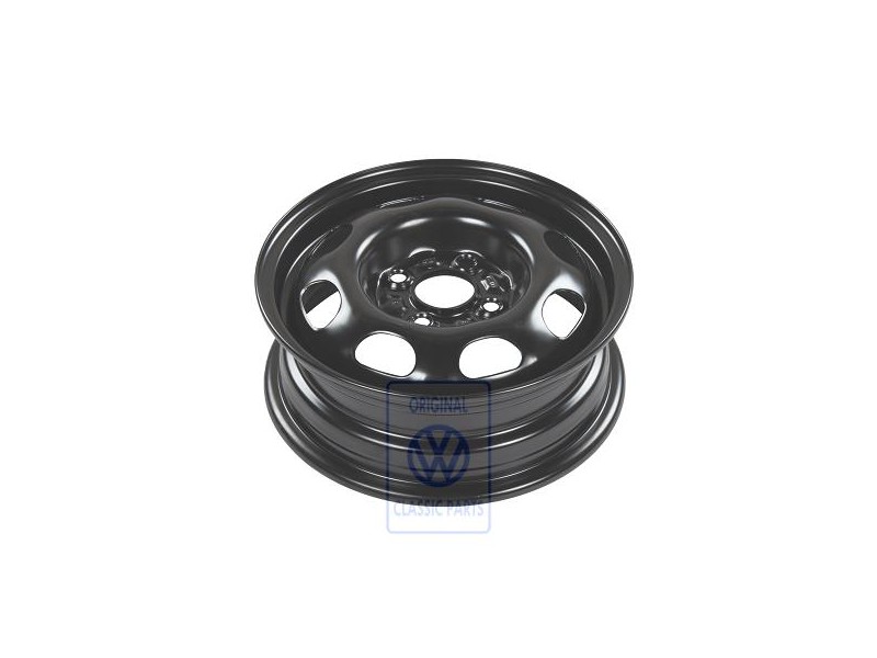 Γνήσιο VW Σιδερένια Ζάντα Μαύρο Ralley - 6N0601027C 03C