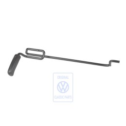 Γνήσιο VW Μοχλός Για Ρύθ Μήκους Καθίσματ Σατινέ Μαύρο - 6N0881232 01C