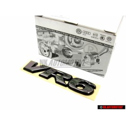 Γνήσιο VW VR6 Οπίσθιο Σήμα Έμβλημα Χρωμέ - 7D0853675 Z10