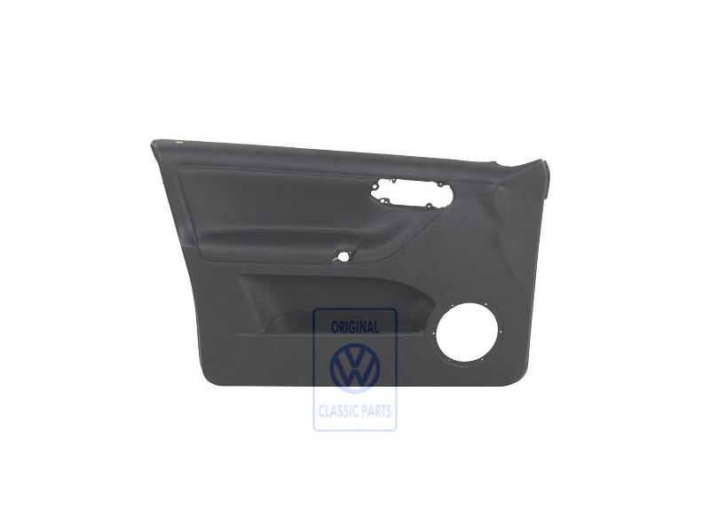 Γνήσιο VW Επένδυση Πόρτας (Δέρμα) Μαύρο - 6N4867011DCEGX