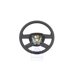 Γνήσιο VW Τιμόνι (Δέρμα) Μαύρο/Orbitblue - 6Q0419091M HCC