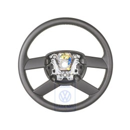 Γνήσιο VW Τιμόνι (Δέρμα) Μαύρο/Κίτρινο - 6Q0419091M HUW