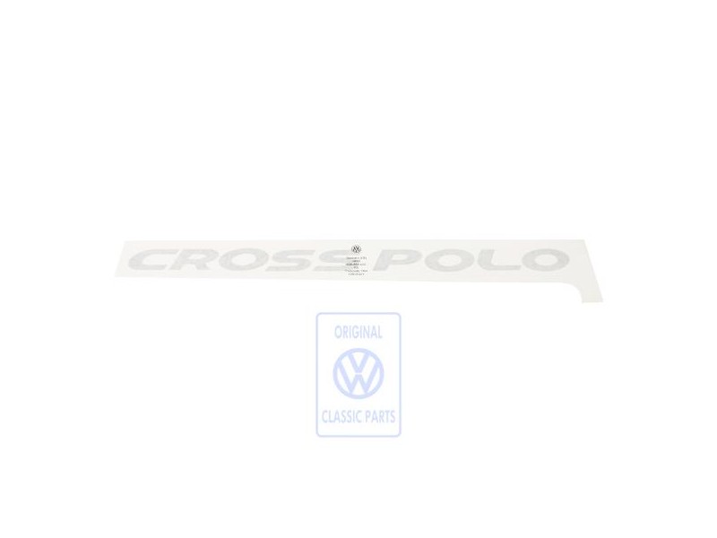 Γνήσιο VW Επιγραφή Μεμβράνης Ασημί - 6Q0853423 1W4