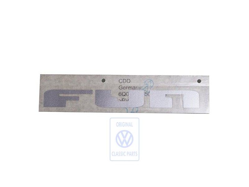 Γνήσιο VW Επιγραφή Μεμβράνης Ασημί - 6Q0853750A 1W4