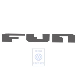 Γνήσιο VW Επιγραφή Μεμβράνης Ανθρακί-Μεταλλικό (Γκρι) - 6Q0853750A MM5