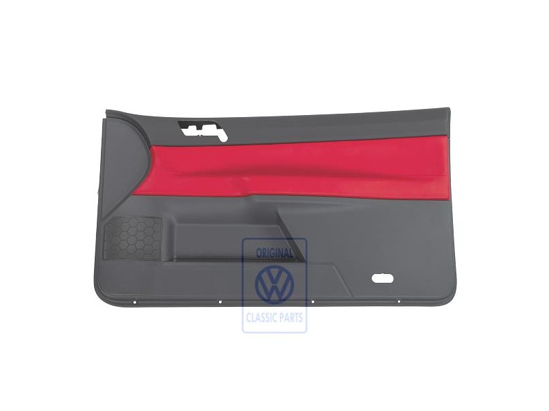 Γνήσιο VW Επένδυση Πόρτας (Δέρμα) Flash Κόκκινο/Ανθρακί - 6Q3867012EQQMU