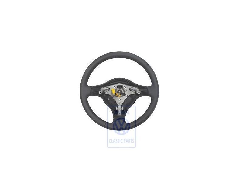 Γνήσιο VW Τιμόνι (Δέρμα) Μαύρο - 6X0419091G E74