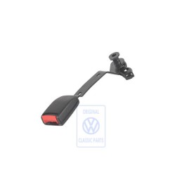 Γνήσιο VW Ασφάλεια Ζώνης Σατινέ Μαύρο/Κόκκινο Φωτιάς - 6X0858472A FCN