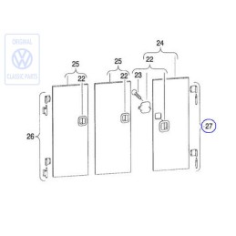Γνήσιο VW 1 Σετ Μεντεσέδες - 701070118A