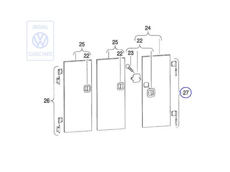 Γνήσιο VW 1 Σετ Μεντεσέδες - 701070118A