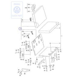 Γνήσιο VW Μαξιλάρι Πλάτης Με Επένδυση - 701070222A