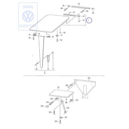 Γνήσιο VW Πλάκα Τραπεζιού - 701070300B