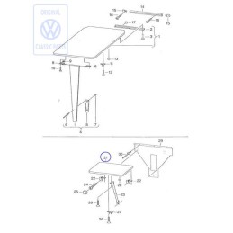 Γνήσιο VW Πλάκα Τραπεζιού - 701070300F