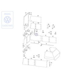 Γνήσιο VW Κουρτίνα Για Πλαϊνό Τζάμι - 701070416E
