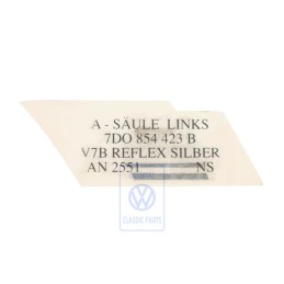 Γνήσιο VW Διακοσμητική Μεμβράνη Reflex Ασημί - 7D0854423B V7B