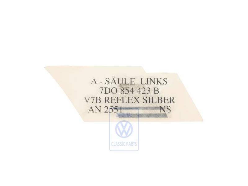 Γνήσιο VW Διακοσμητική Μεμβράνη Reflex Ασημί - 7D0854423B V7B