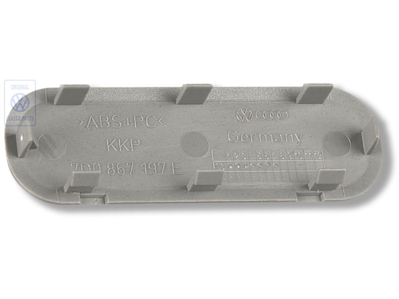 Γνήσιο VW Κάλυμμα Επένδυσης Πόρτας Flanell Γκρι - 7D0867197E U71
