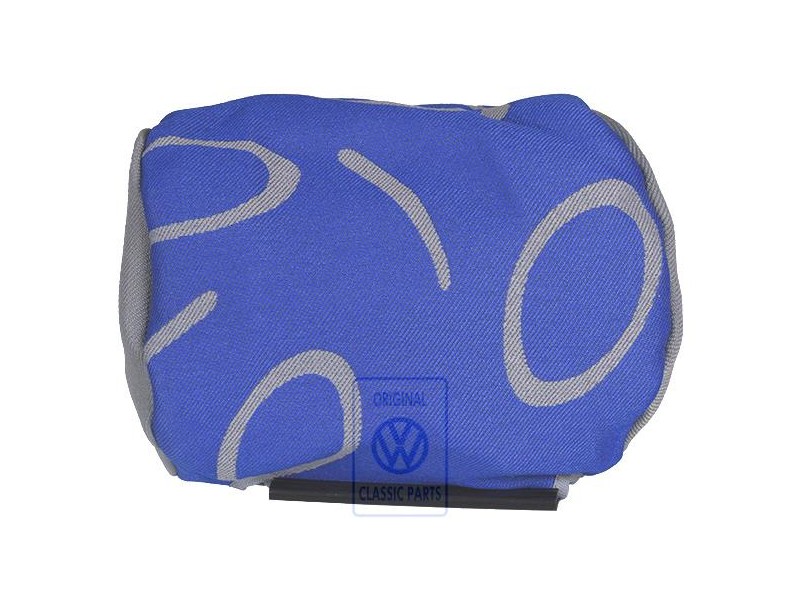 Γνήσιο VW Επένδυσ Προσκέφαλου (Ύφασμα) Flanell Γκρι/Μπλε - 7D0881921N HQW