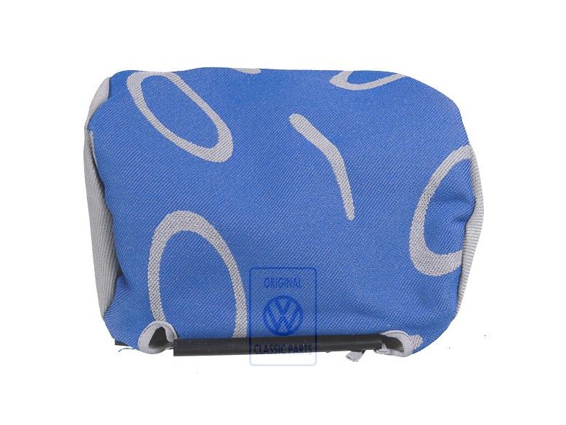 Γνήσιο VW Επένδυσ Προσκέφαλου (Ύφασμα) Flanell Γκρι/Μπλε - 7D0881921P HQW
