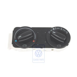 Γνήσιο VW Μονάδα Χειρισμού Σατινέ Μαύρο - 7D0919158D 01C