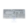 Γνήσιο VW Πινακίδα Για Πίεση Ελαστικών - 7H0010628
