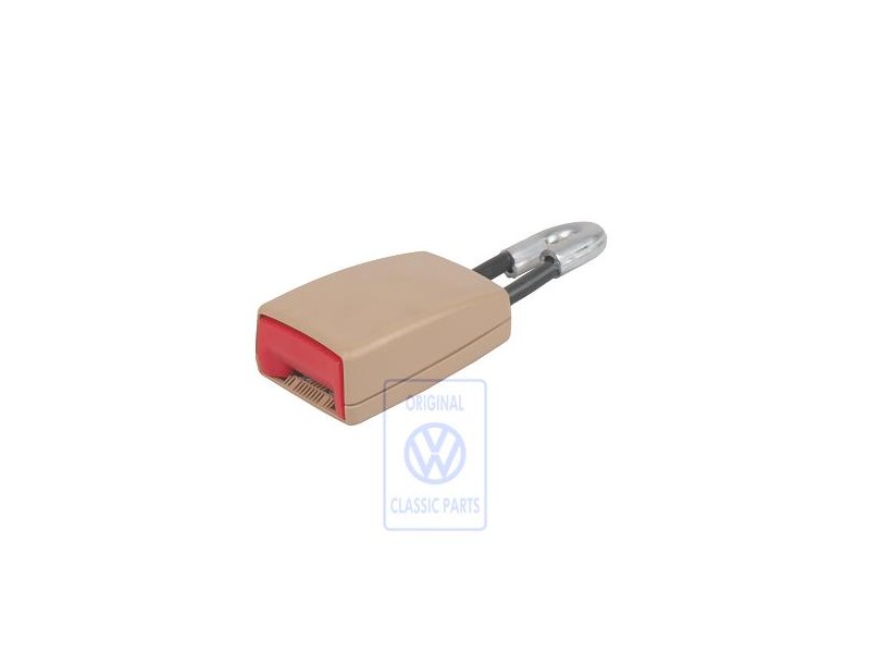 Γνήσιο VW Ασφάλεια Ζώνης Καθαρό Μπεζ/Κόκκινο Φωτιάς - 7H0857740 NWX