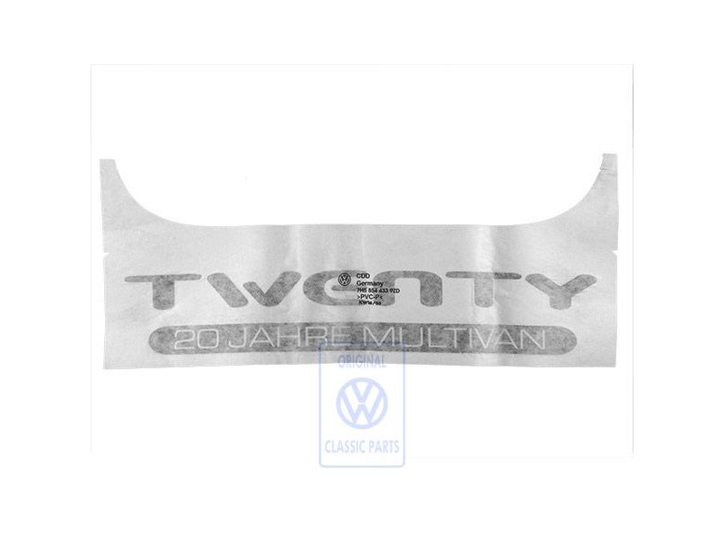 Γνήσιο VW Επιγραφή Μεμβράνης Ασημί Διαμαντιού (Σκούρο) - 7H5854433 9ZD