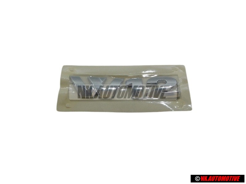 Γνήσιο VW W12 Οπίσθιο Σήμα Έμβλημα Χρωμέ - 7L6853675D 739