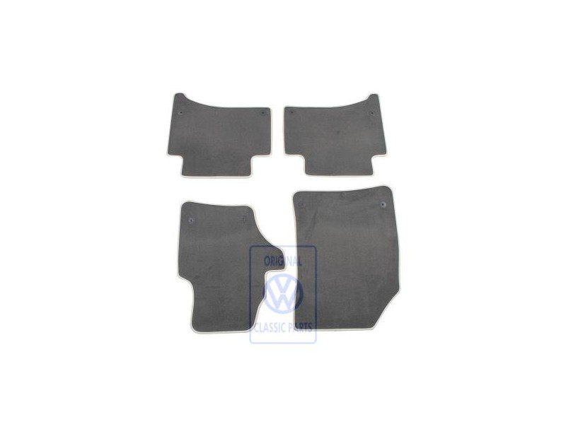Γνήσιο VW 1 Σετ Πατάκια Ανθρακί/Snow Μπεζ - 7L6863011AFWGC